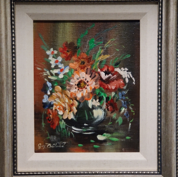 Vintage Original on Canvas Painting by Guy Beland - Picture 6 of 12